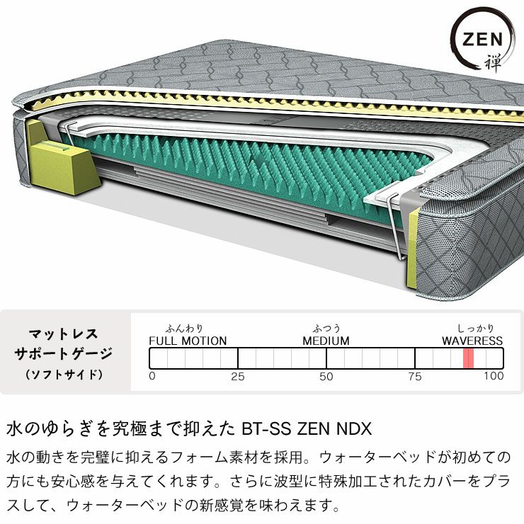 リテンダー04ソフトサイド セミダブル ウォーターベッド